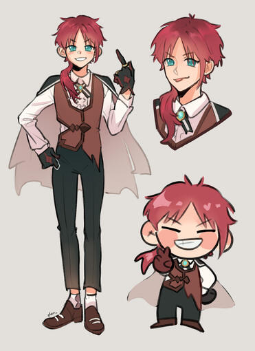 package includes 1 full body, 1 bust and 2 chibis (additional $20+ per new drawing)